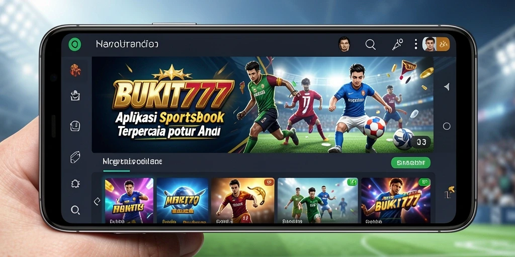 Tampilan deceiptive gameplay taruhan olahraga di BUKIT777.