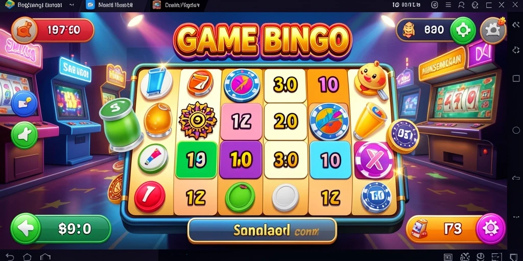 Screenshot gameplay D73 yang penuh dengan keseruan Bingo.