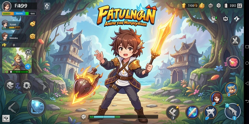 Screenshot FA99 yang menunjukkan aksi seru dalam petualangan Anime.