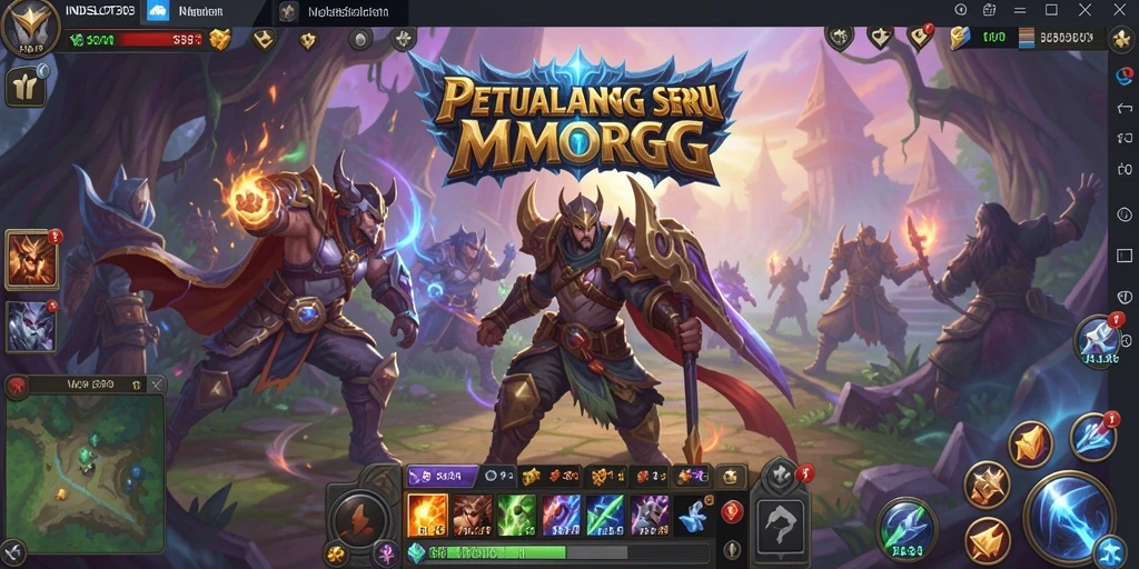 Tampilan gameplay seru dalam INDESLOT303 yang menampilkan pertempuran epik.