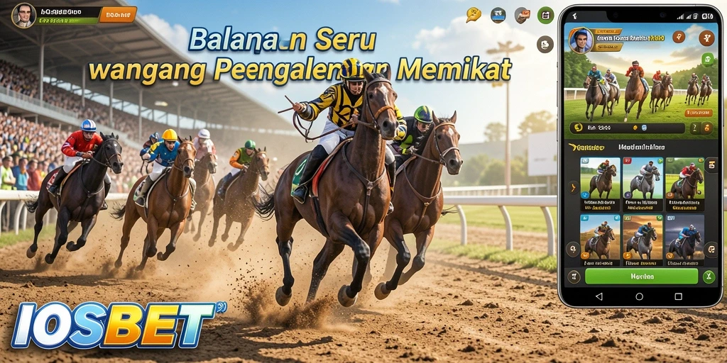 Tangkapan layar gameplay <strong>IOSBET</strong> menampilkan balapan seru di lintasan modern.