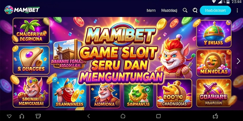 Tampilan menarik dari gameplay MAMIBET yang penuh warna.