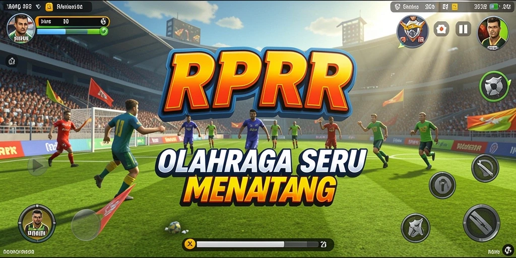 Tampilan menarik dari gameplay RPRR dengan berbagai jenis olahraga.