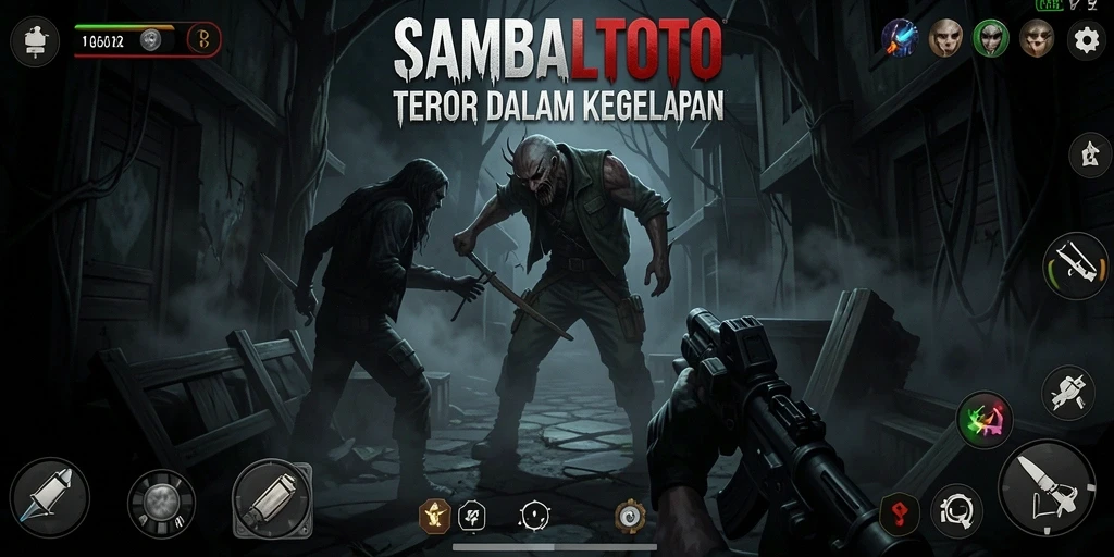 Tangkapan layar gameplay <strong>SAMBALTOTO</strong> dengan suasana horor yang menyeramkan.