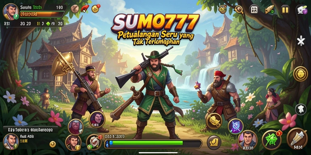 Tampilan gameplay menakjubkan dari SUMO777 dengan petualangan yang seru.