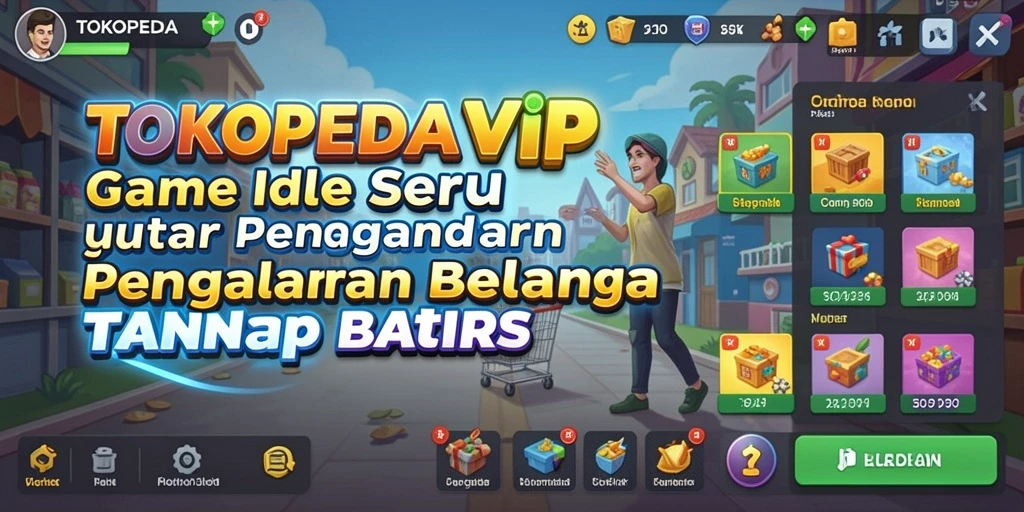 Tampilan gameplay TOKOPEDIAVIP yang seru dan menawan.