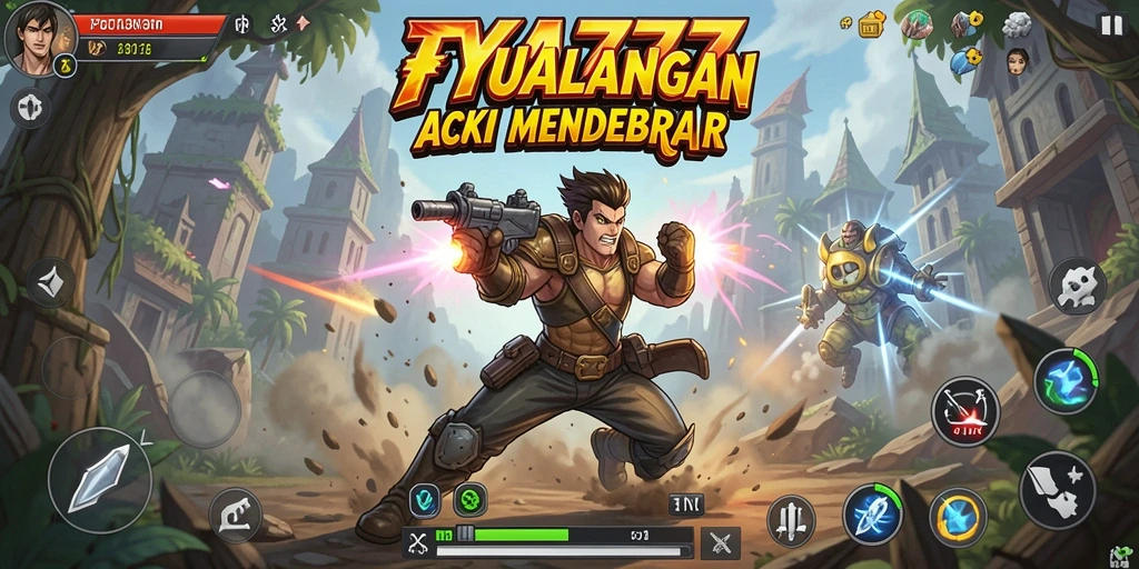 Tampilan gameplay memukau dari TYA777 yang penuh aksi.