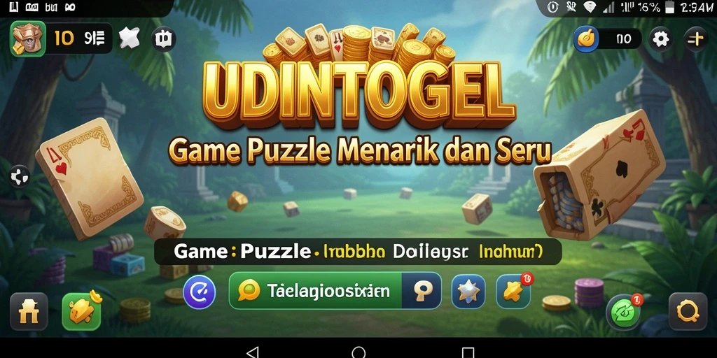 Tampilan gameplay UDINTOGEL yang penuh warna dan menarik.